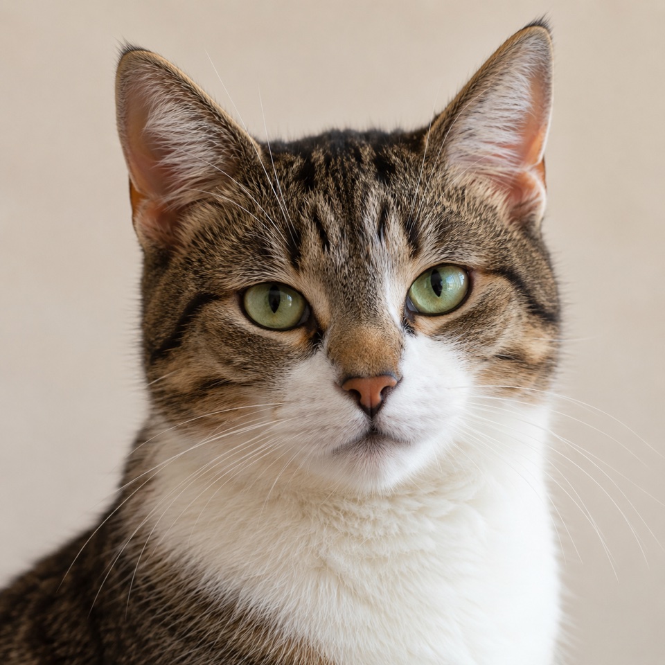 Mixed / Domestic cat cat close-up portrait