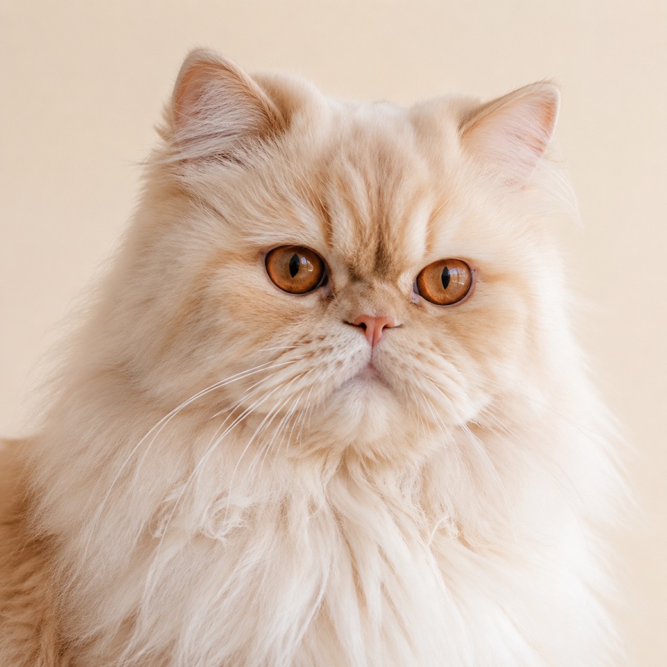 Persian cat close-up portrait